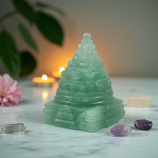 Light Green Aventurine Shri Yantra