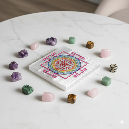 Selenite Square Charging Plate
