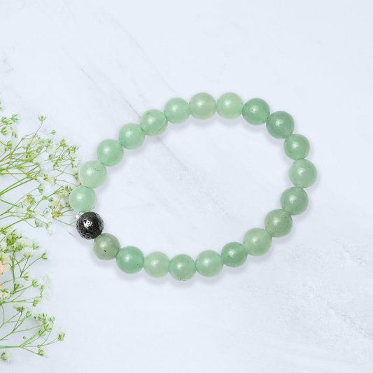 Natural Green Aventurine  Bracelet, Gemstone Bracelet 8mm Beads