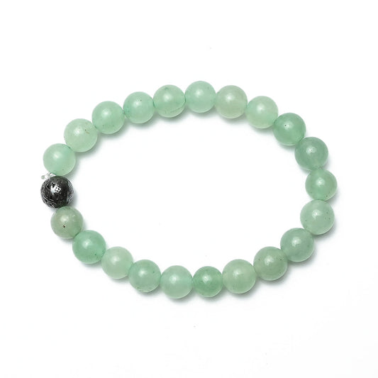 Natural Green Aventurine  Bracelet, Gemstone Bracelet 8mm Beads