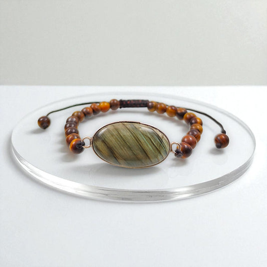 Labradorite & Tiger Eye bracelet