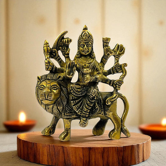 Brass durga maa