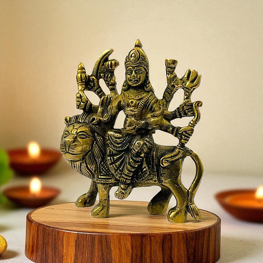Brass durga maa