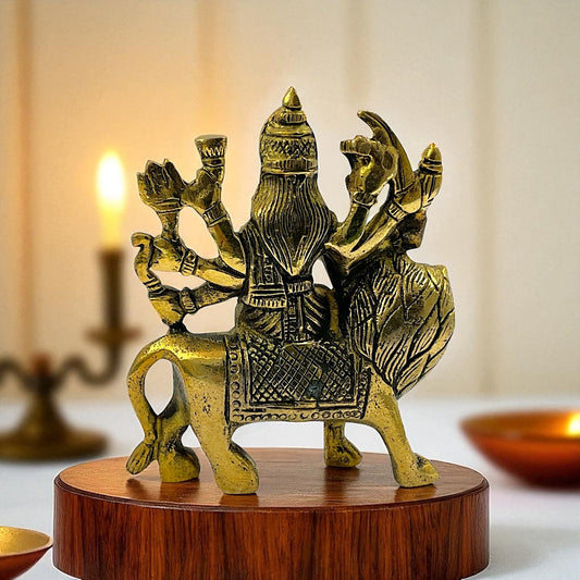 Brass durga maa