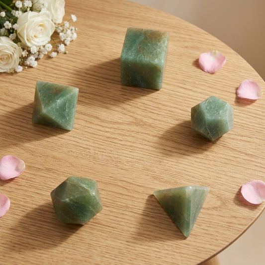 Green Aventurine Geometry Set