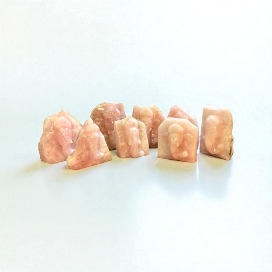 Rose Quartz Slab Ganesh Statue