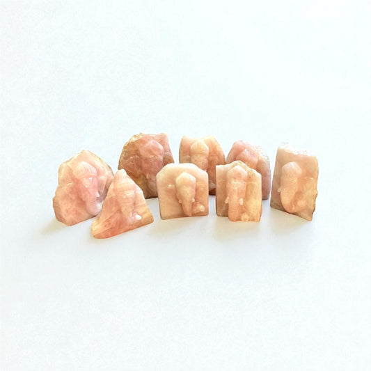 Rose Quartz Slab Ganesh Statue