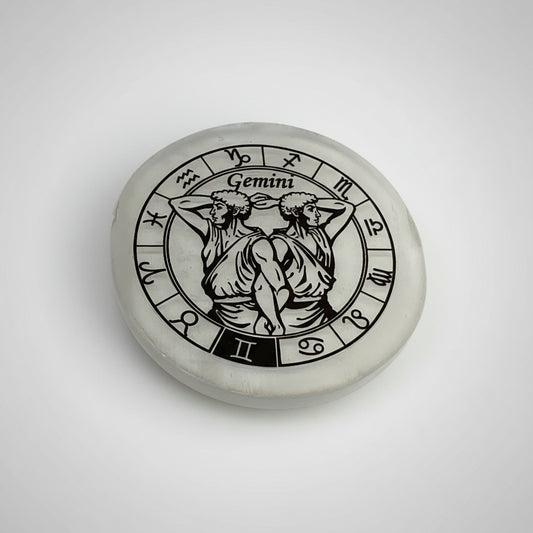 Selenite Round Charging Plate