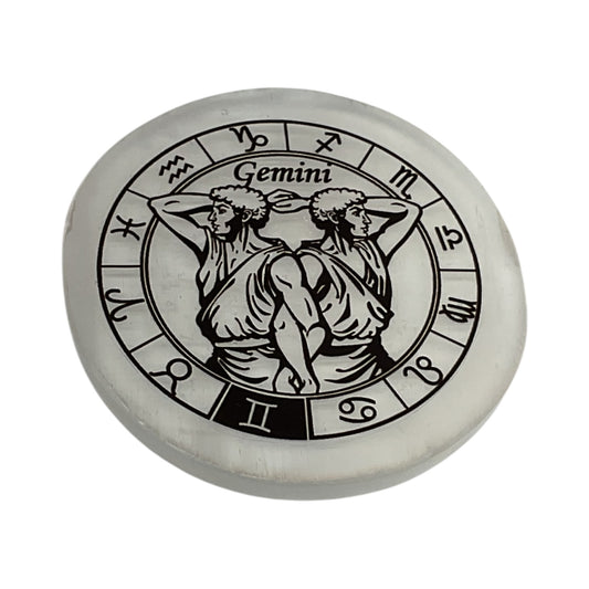 Selenite Round Charging Plate