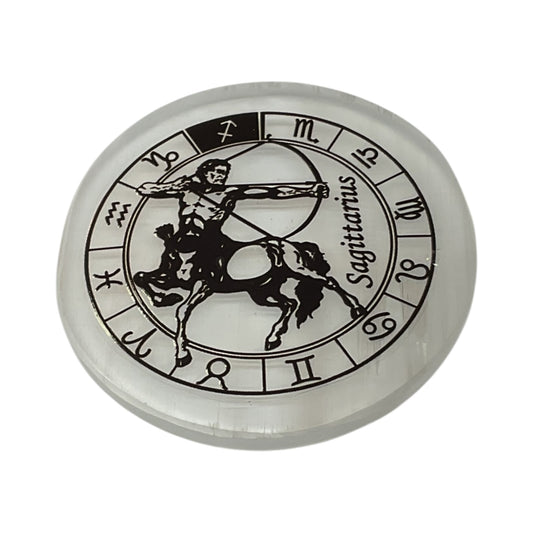 Selenite Round Charging Plate