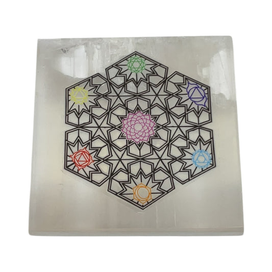 Selenite Square Charging  Plate