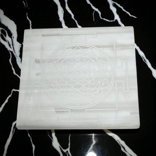 Selenite Square Charging  Plate