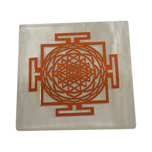 Selenite Square Charging  Plate