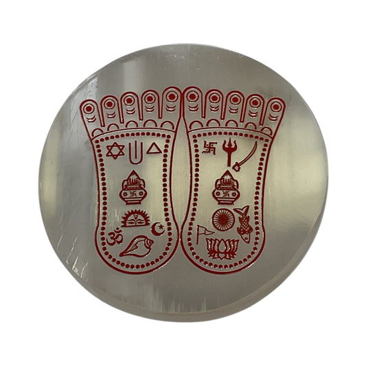 Selenite Round Charging Plate