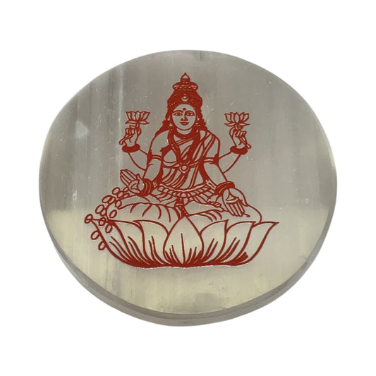 Selenite Round Charging Plate