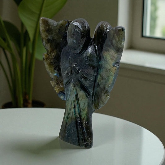 Labrodorite Angel Statue