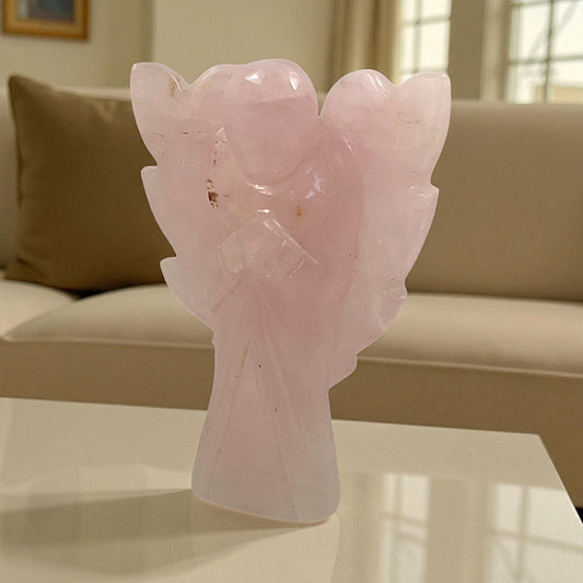 Rose Quartz Angel Statue