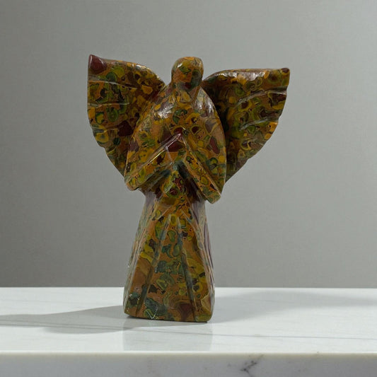 Friut Jasper Angel Statue