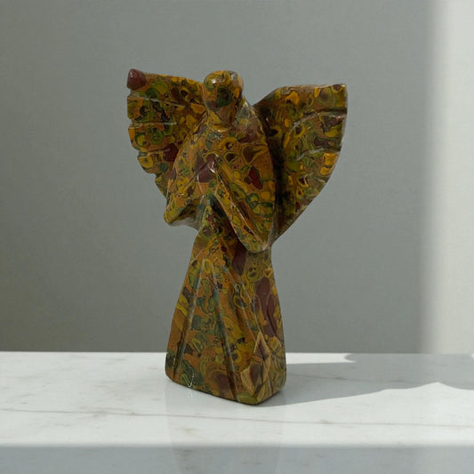 Friut Jasper Angel Statue
