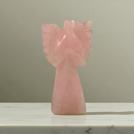 Rose Quartz Angel Statue