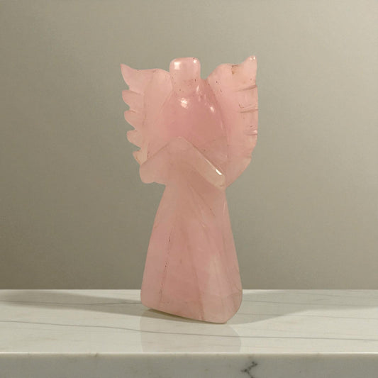 Rose Quartz Angel Statue
