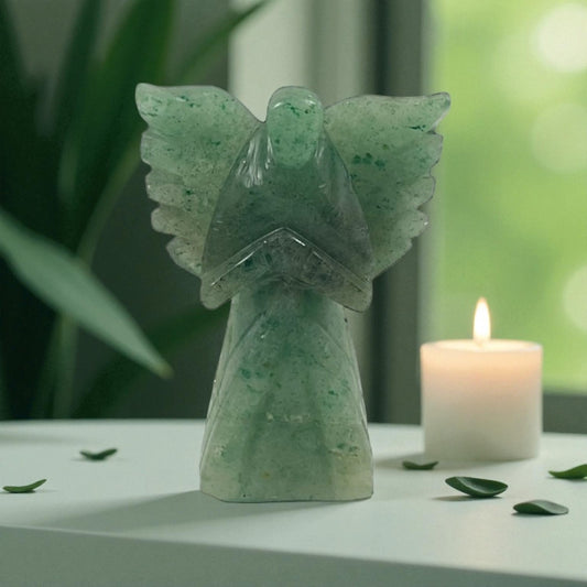Green Aventurine Angel Statue