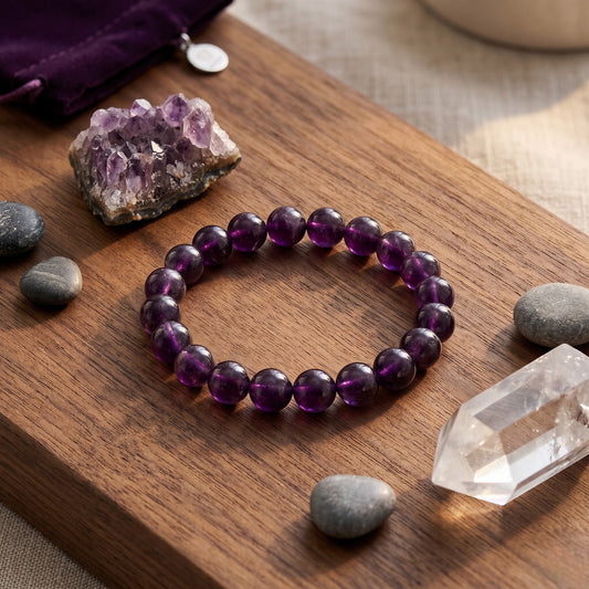 Amethyst Bracelet 10 MMBeads