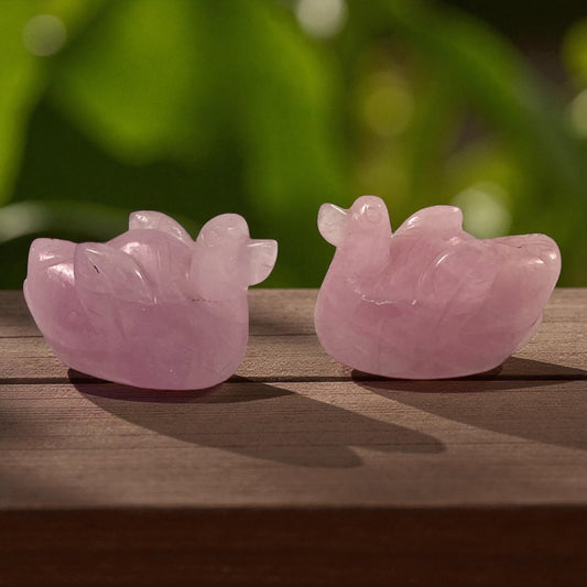 Rose Quartz Ducks