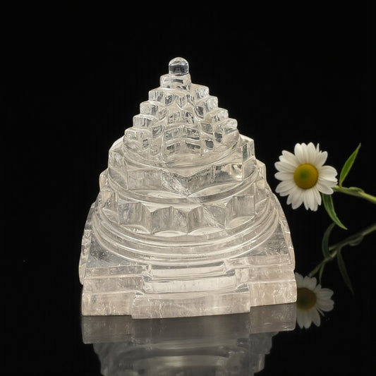 Clear Quartz Shri Yantra