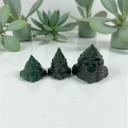 Green Aventurine Shri Yantra ( small)