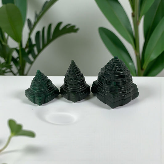 Green Aventurine Shri Yantra ( small)