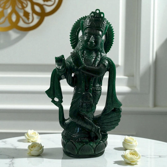 Green Aventurine Krishna