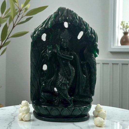 Green Aventurine Krishna