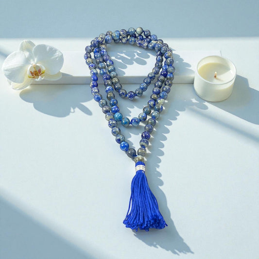 Lapis Lazuli Mala (108 beads) 8 mm