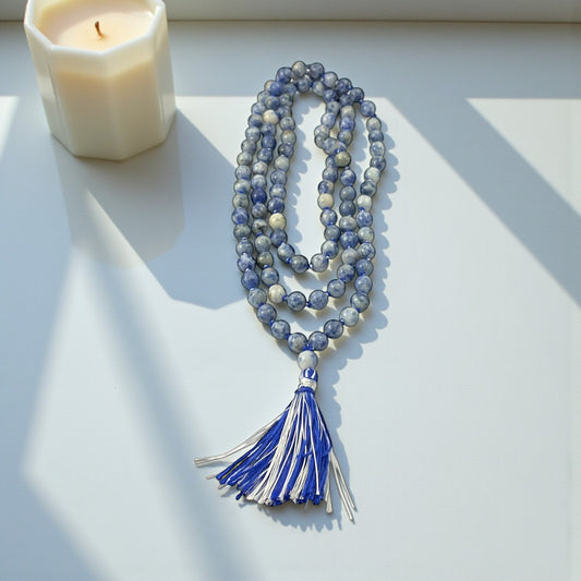 Sodalite Mala (108 beads) 8 mm