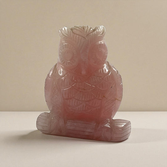 Rose Quartz Owl