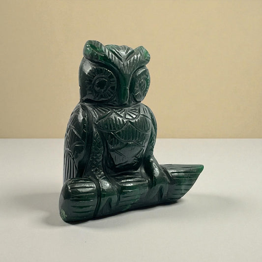 Green Aventurine Owl