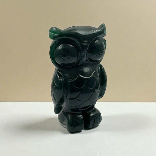 Green Aventurine Owl