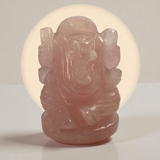 Rose Quartz Ganesha