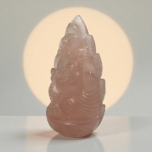 Rose Quartz Ganesha