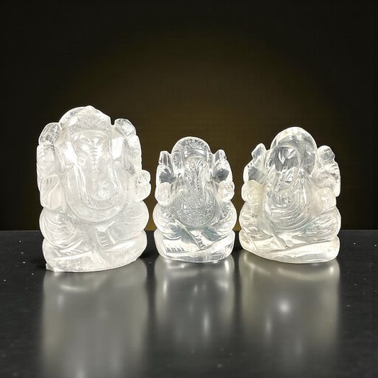Clear Quartz Ganesha