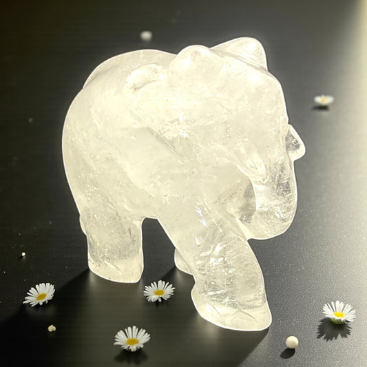 Clear Quartz Elephant