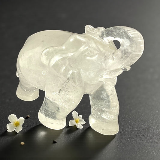 Clear Quartz Elephant