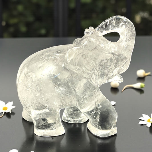 Clear Quartz Elephant
