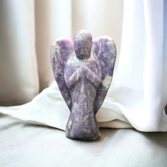 Lapidolite  Angel, Healing Crystal Weight - 930 gm ( 16 X 10 cm )