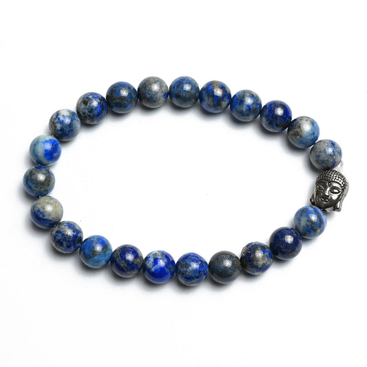 Natural Lapis Lazuli  Bracelet, Gemstone Bracelet 8mm Beads