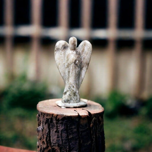 Moonstone  Angel, Healing Crystal Weight - 140 gm ( 10 X 5.5 cm )