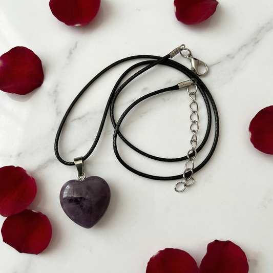 Amethyst Heart Pendant
