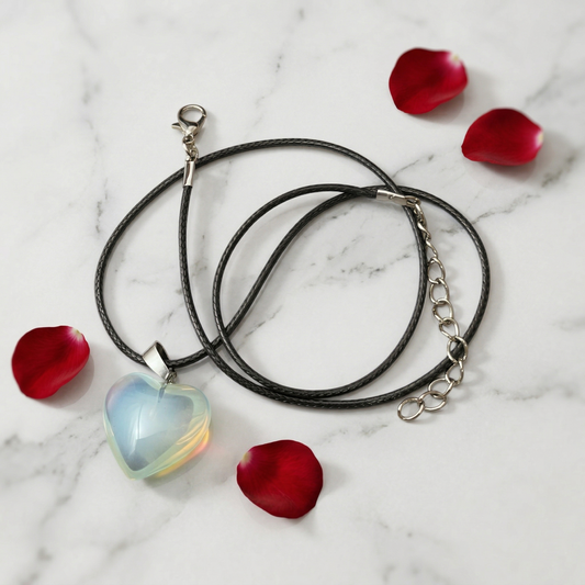 Opalite Heart Pendant
