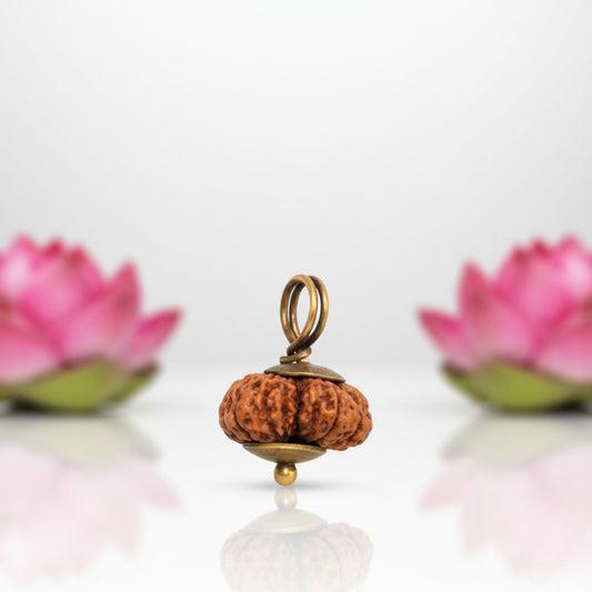 14 Mukhi Rudraksha Gold-Plated Pendant
